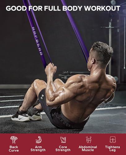 Pull Up Assistance Bands Set - 5 Colorful Resistance Bands (5-125LBS)