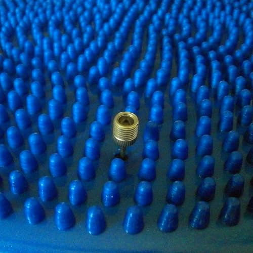 AppleRound Blue 13.5in Inflated Wobble Cushion with Pump – Extra Thick Balance Disc
