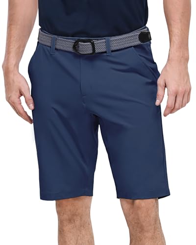 Outdoor Ventures Men's 11" Inseam Navy Crew Golf Shorts - Casual Hiking & Golf