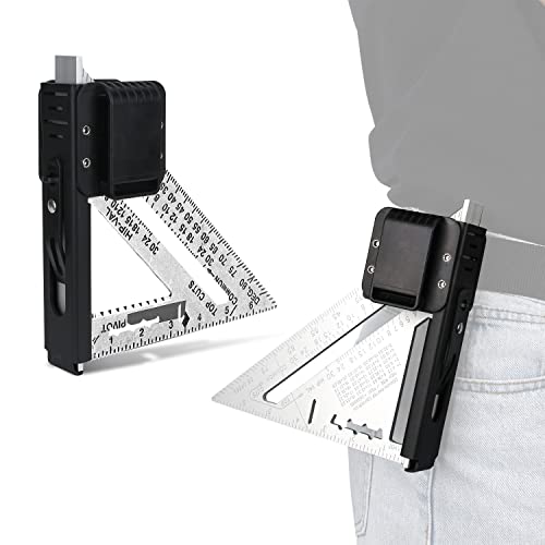TOPOWN Rafter Square Belt Clip for 7In Rafter Square - Left and Right bidirectional Square Holster EDC Belt Tool Holster Compatible with Rafter Square Holder Clip On Belt The Fastest Quick