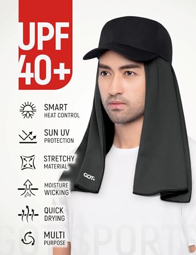 Instant Cooling Towel for Neck & Face - Black Single Pack