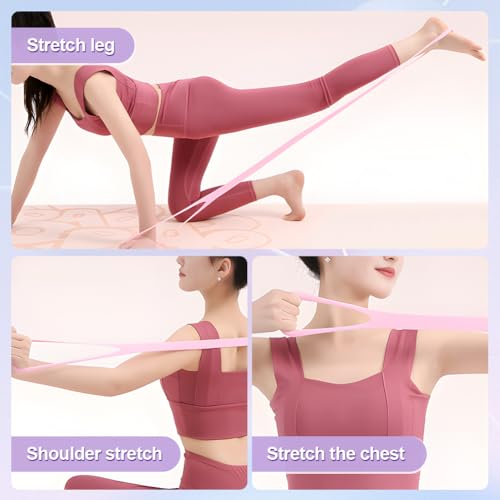 Figure 8 Resistance Bands with Handles - 3 Pack, Soft Silicone