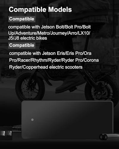42V Charger for Jetson Electric Bikes and Scooters - Compatible Models