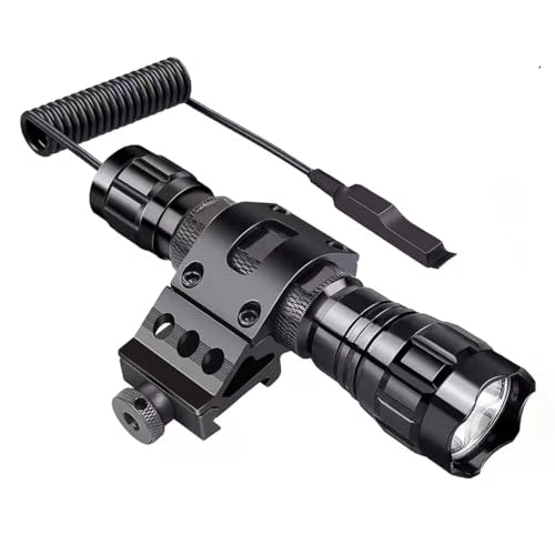 1" Offset Picatinny Rail Mount for Flashlights - Aluminum