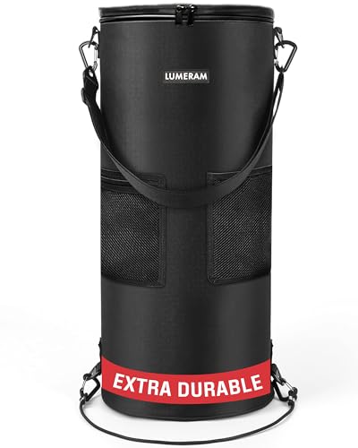 LUMERAM Boat Trash Can with Side Pockets & Leak-Resistant Bag - Water-Resistant, Odor-Free, Easy Install