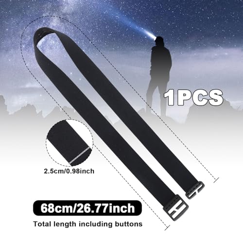 Elastic Headlamp Strap Replacement - Comfortable Nylon Holder