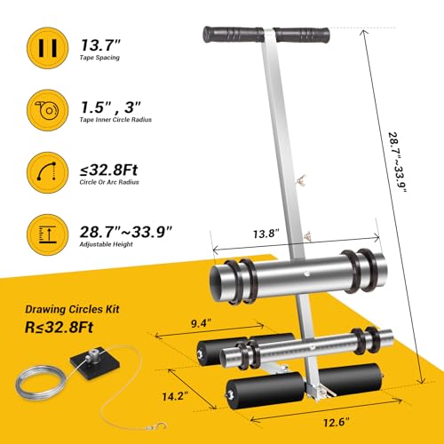 Court Line Tape Machine - Adjustable Width Basketball Marking Kit