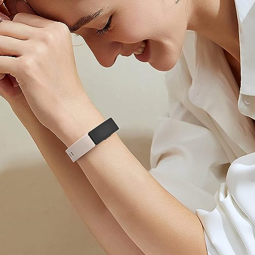 Adjustable Soft Silicone Bands for Fitbit Inspire 2 - Black, Smoky Purple, Starlight, Avocado Green