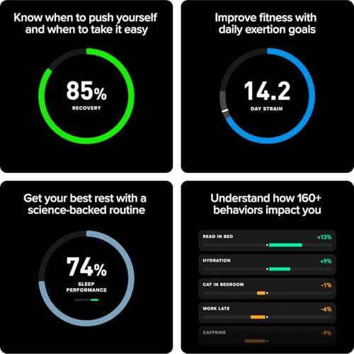WHOOP 5.0 Activity Tracker with 12-Month Membership - Health Insights & Coaching