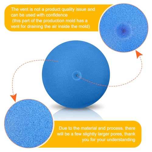 Seenelling 7 Inch Soft Foam Dodgeballs - 4 Pack, Lightweight Silent Playground Balls for Kids Indoor Sports