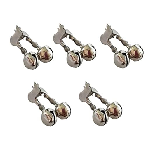 Fishing Alarm Bells - 5 Piece Iron Clamp Double Bell Set