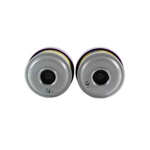 Honeywell 75SCP100L North 75SCP100 Combination Gas and Vapor Cartridge with P100 Particulate Filter, Purple (Pack of 2)