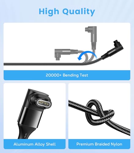 2-in-1 Smartwatch Charging Cable for Garmin, 3.3ft USB-C & USB-A - Grey