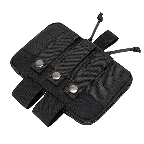 Dotacty Black Medical Pouch MOLLE EMT IFAK Tourniquet Holder—Tactical First Aid Utility