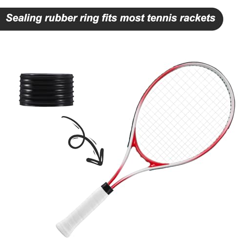 10 PCS Rubber Tennis Racket Grip Rings - Non-Slip Overgrip