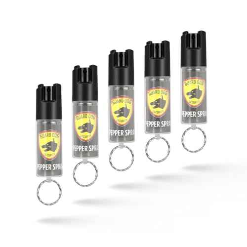 Guard Dog Security Pepper Spray Keychain Self Defense for Women and Men, Safety Twist Top to Prevent Accident,16 feet Range, Small, Mini Pepper Spray, Made in USA