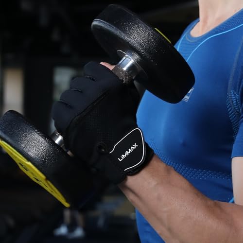 Breathable Half Finger Workout Gloves - Non-Slip Padded Palm, Pink - X-Large