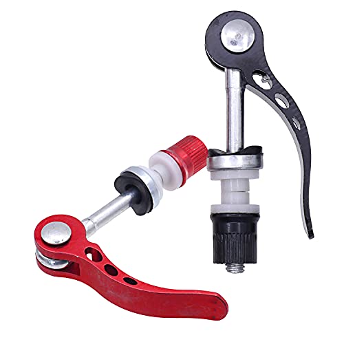 Bike Seat Post Quick Release Clamp - 2 Pack, Red & Black