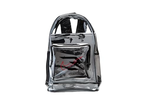Clear Backpack for School - 23L, Adjustable Straps, Black