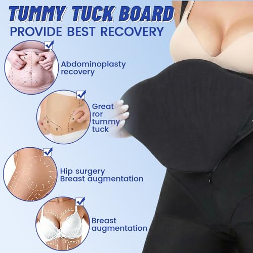 JolliLudo Black Lipo Foam Abdominal Compression Board - Post-Surgery Support