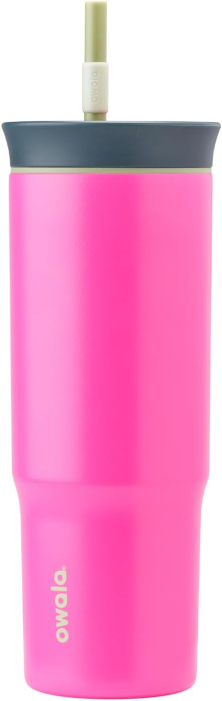 Owala Stainless Steel Travel Tumbler - Triple Layer Insulation, Spill Resistant Lid & Straw, 24 oz | Watermelon Breeze
