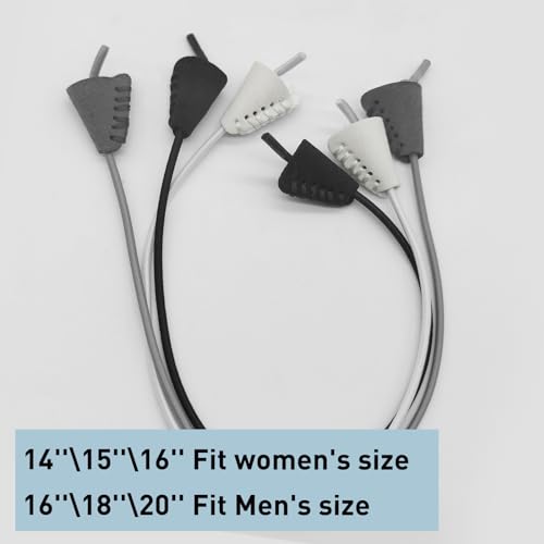 Elastic Shoe Laces - 2 Pairs Black 14in/35cm for Hey Dude