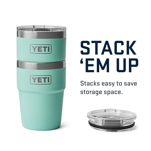 YETI Rambler 16 oz Stackable Tumbler Seafoam - Vacuum Insulated Stainless Steel with MagSlider Lid
