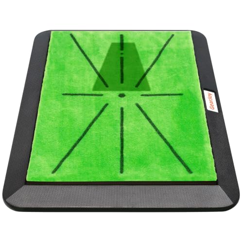 GearJoy Heavy Base Suede Golf Practice Mat for Backyard, Office & Garage—Premium Turf Training