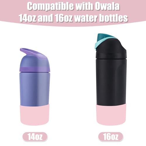 Silicone Boot for Owala Kids Water Bottle 2pcs - Light Pink