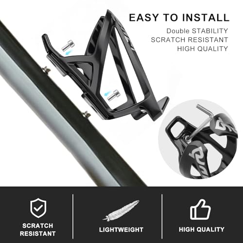 Lightweight Bike Water Bottle Holder - Black