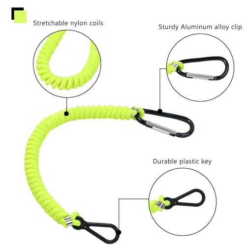 Boat Key Lanyard - Marine Outboard Engine Stop Kill Switch - Green