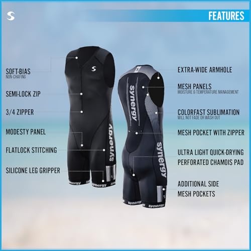 Men's Elite Sleeveless Triathlon Trisuit
