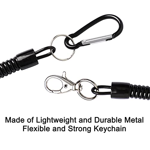 Retractable Spiral Fishing Lanyard with Lobster Clasp