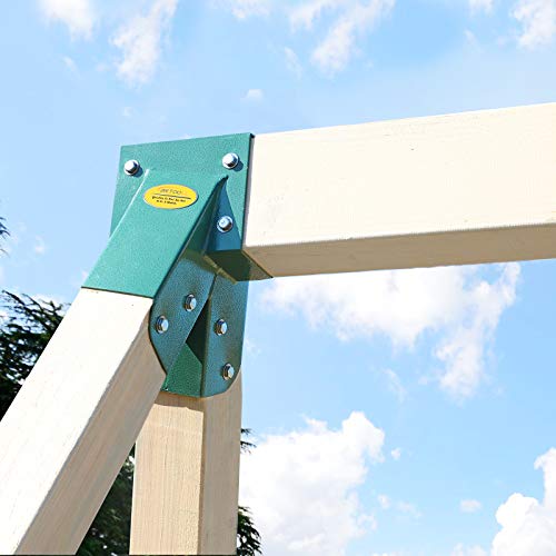 A-Frame Swing Set Bracket Set with Mounting Hardware - Green
