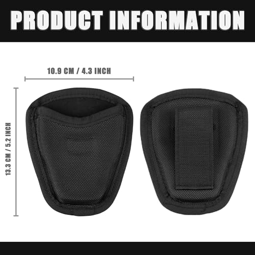 Open Top Handcuff Case - Nylon Holder for Duty Belt - Variation 1