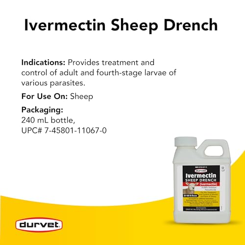 Durvet Ivermectin Sheep Drench - One Size, Dewormer for Sheep