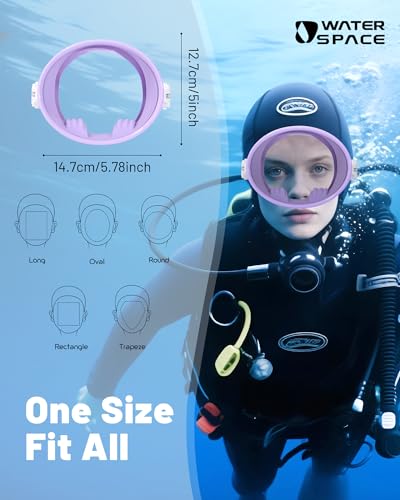 180° Panoramic Diving Mask for Snorkeling - Purple