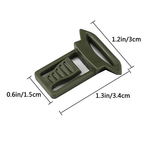 Quick Release Goggle Clips for Airsoft Helmet - OD Green