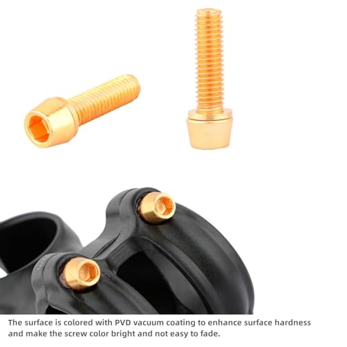 Purple Bike Stem Bolts - 6PCS M5x18mm Stainless Steel Set
