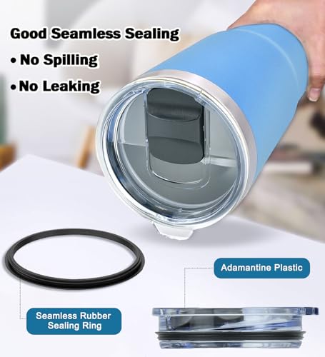 20 oz Tumbler Replacement Lids - 2 Pack Spill Proof Covers