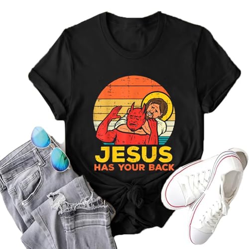 Christian Graphic Tee with Bible Verse - Women's T-Shirt