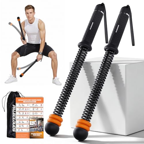 Adjustable Ropeless Battle Ropes - Portable Workout Equipment - Black