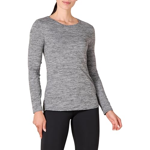 Women's Quick Dry Lightweight Long-Sleeve T-Shirt - Black Heather, Small