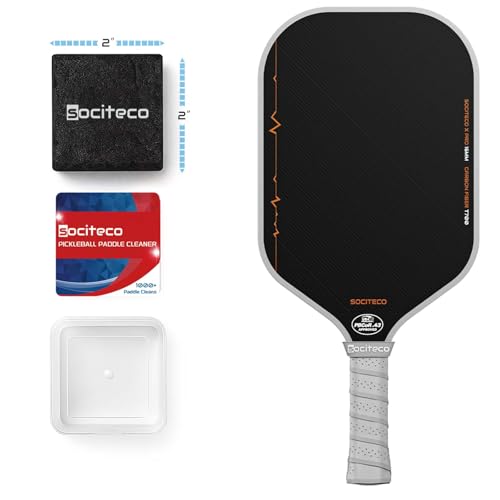 Pickleball Paddle Eraser Cleaner - Carbon Fiber - Black