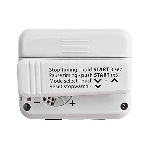 Gymboss PLUS Interval Timer & Stopwatch with Watch Strap - White/Gray