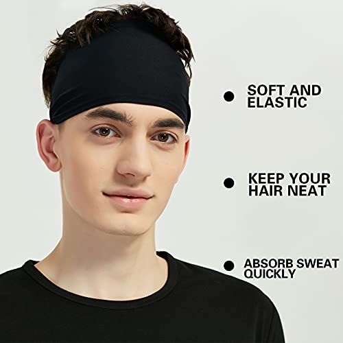 5 Pack Moisture Wicking Sports Headbands for Men & Women