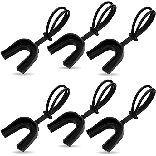 6 Pack Sports Mouthguards with Strap - Soft Protective Mouthguard for Football, Basketball, Hockey, Lacrosse