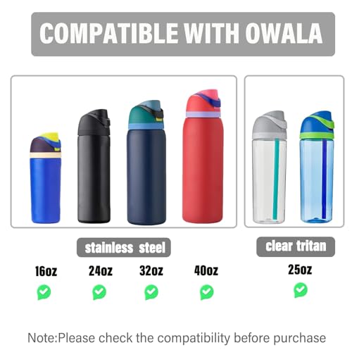 Leakproof Replacement Lid for Owala Freesip Water Bottles - BPA-Free, One-Button Design (Pinkish Purple)