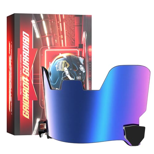 KUBQLIG Blue Tinted Football Helmet Visor - 1 Pack, Clear & Tinted Options