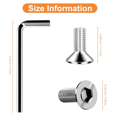 Replacement Screws for Cycling Cleats - Delta & SPD Compatible - 8 Pcs